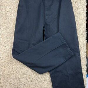 PJ MARK Navy Pants 34x32 Straight Cut With Logo, Pockets - Mens Casual Pants